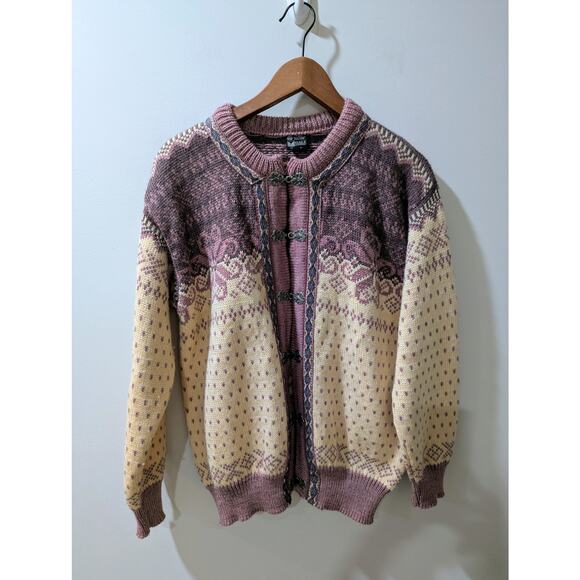 Vintage Dale Of Norway Wool Cardigan Sweater - Picture 1 of 8